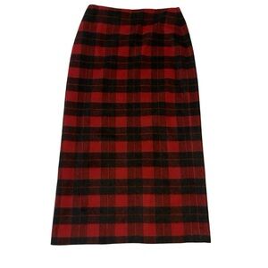 Womens Vintage Nine & Co Wool Maxi Skirt